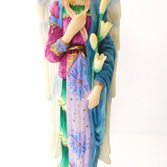 Vintage Lenox Angel of Peace Figurine Resin Angels of Life 11" - Picture 3 of 9